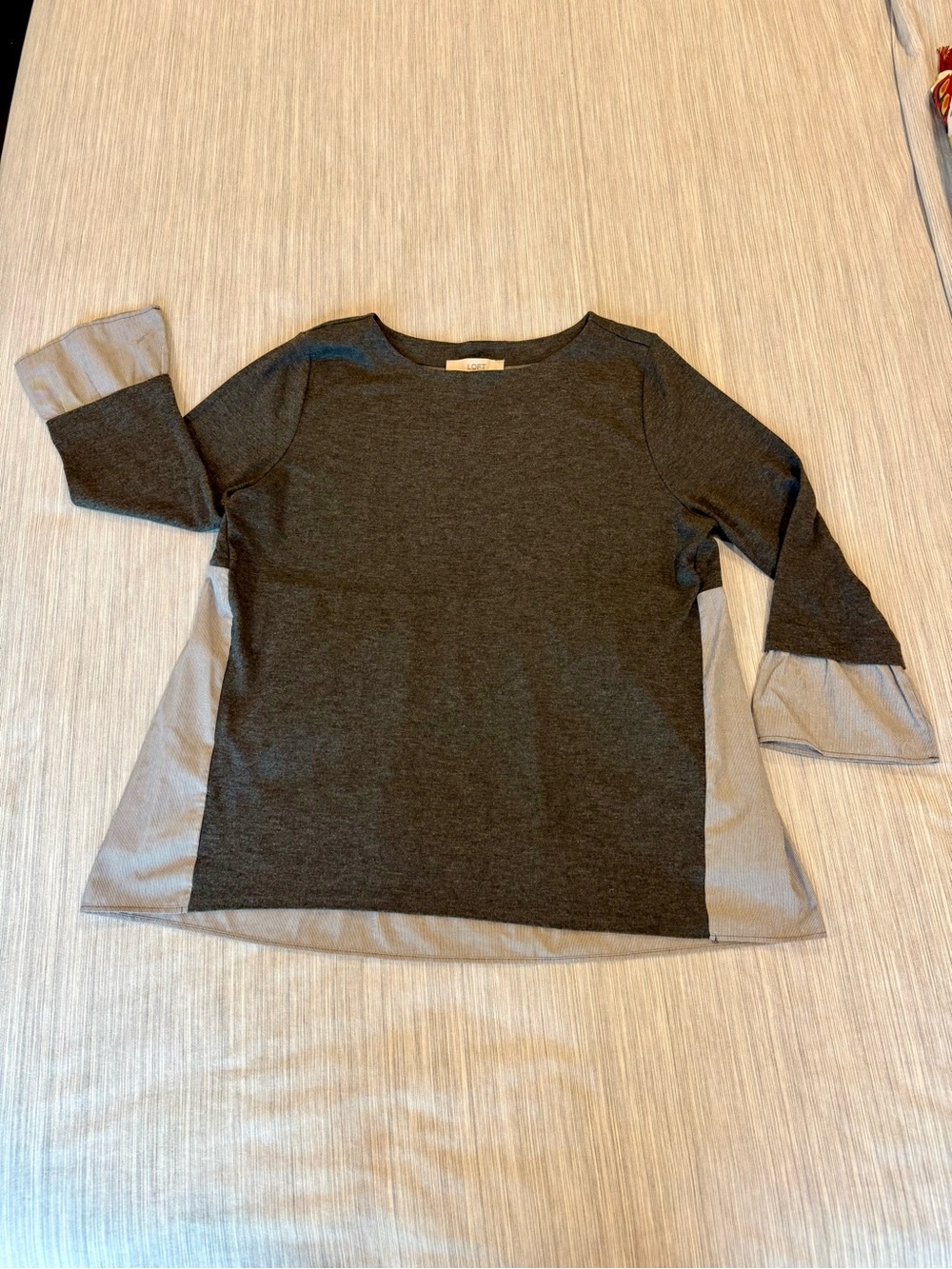 LOFT Mixed Media Shirt